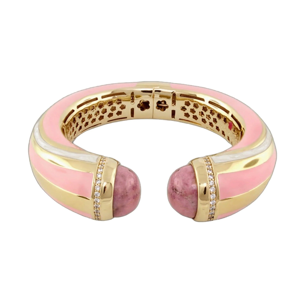 Chunky Town Bangle — Striped Cuff