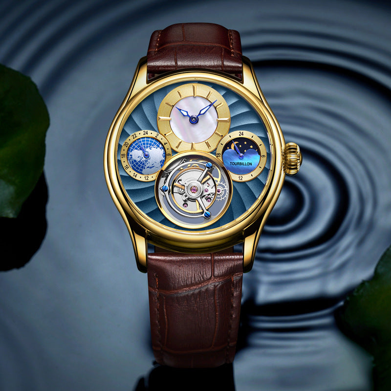 Hollow Automatic Men'S Business Mechanical Watch