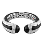 Chunky Town Bangle — Striped Cuff