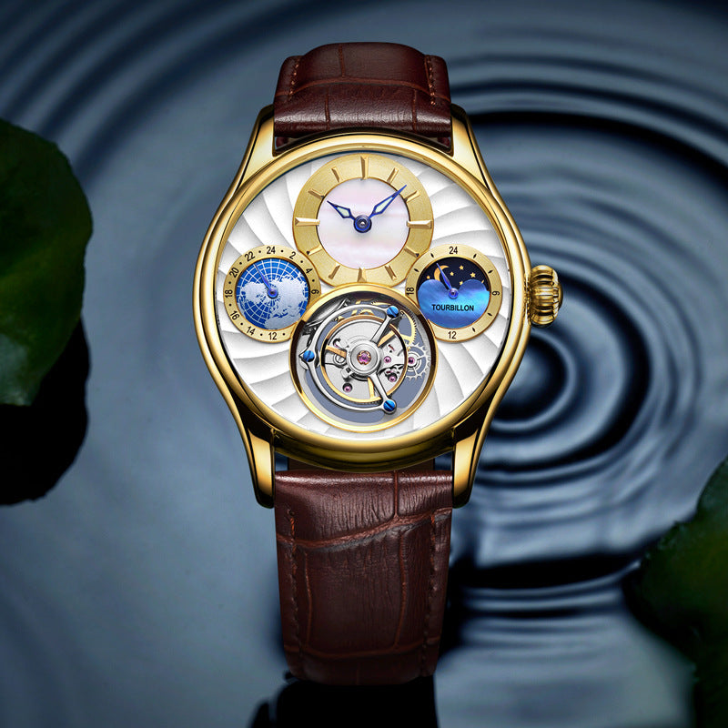 Hollow Automatic Men'S Business Mechanical Watch