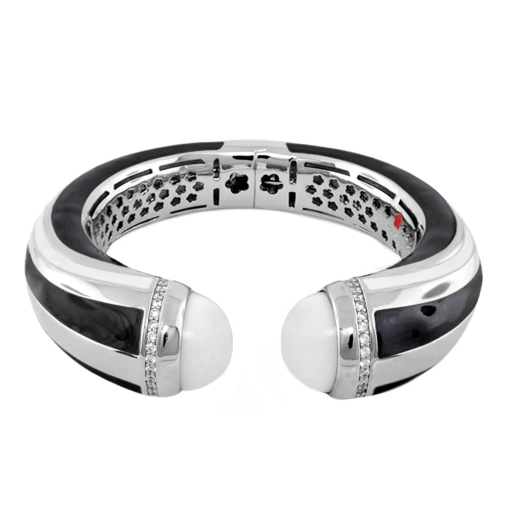 Chunky Town Bangle — Striped Cuff