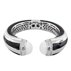 Chunky Town Bangle — Striped Cuff