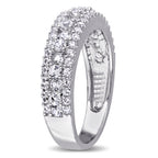 Women'S 1-1/3 CT TGW Created White Sapphire Sterling Silver Ring