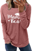 Womens Crewneck Sweatshirt Casual Loose Fit Tops Long Sleeve Shirts