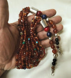 Morocco - Magnificent Multi-Strand Gemstone Necklace, Berber Necklace, Ethnic, Evening Necklace, Agate Necklace, Boho Necklace.
