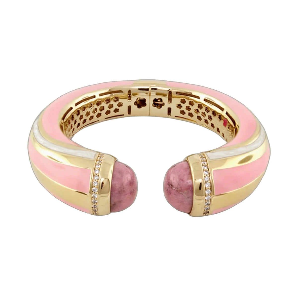 Chunky Town Bangle — Striped Cuff