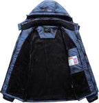 Men'S Ski Jacket Warm Winter Waterproof Windbreaker Hooded Raincoat Snowboarding Jackets