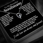 To My Soulmate/Wife Necklace Gift for Valentine Fiancée/Girlfr