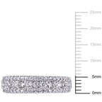 Women'S 1-1/3 CT TGW Created White Sapphire Sterling Silver Ring
