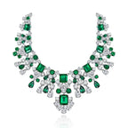 ZOCA Luxury Paraiba Necklaces for Women Genuine 925 Silver Jewelry Women'S Accessories Bride Wedding Bridal Accessories Brides