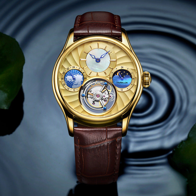 Hollow Automatic Men'S Business Mechanical Watch