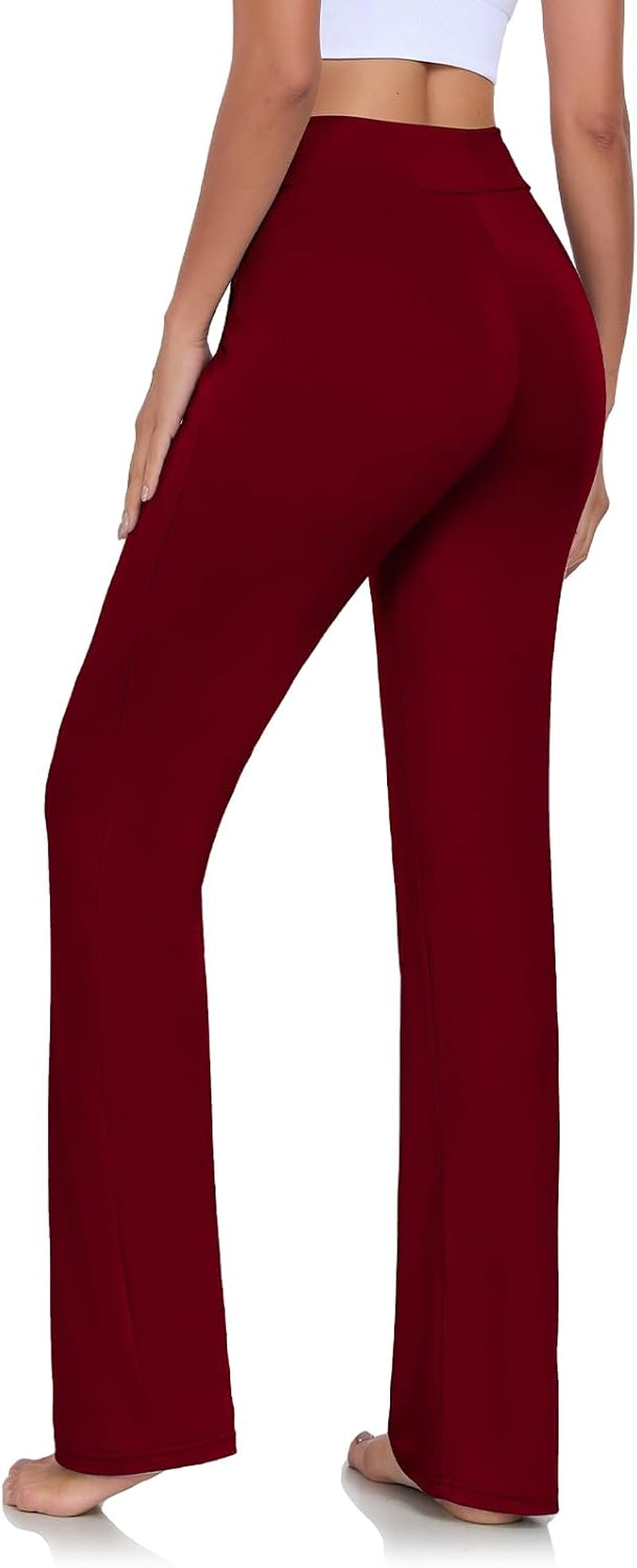 Womens Yoga Pants with Pockets Straight-Leg Loose Comfy Modal Drawstring Lounge Running Long Active Casual Sweatpants