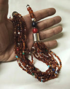 Morocco - Magnificent Multi-Strand Gemstone Necklace, Berber Necklace, Ethnic, Evening Necklace, Agate Necklace, Boho Necklace.