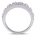 Women'S 1-1/3 CT TGW Created White Sapphire Sterling Silver Ring
