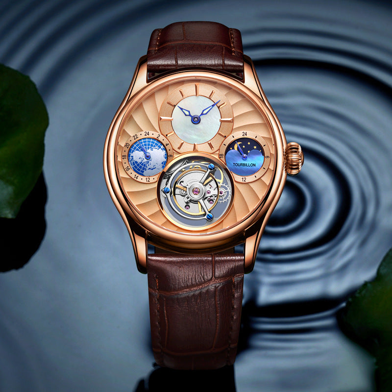 Hollow Automatic Men'S Business Mechanical Watch